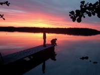 Kuva laiturilta kesäkuussa